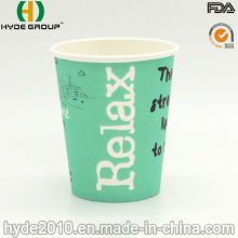 Tasses de café de papier d&#39;impression de 8oz, tasse jetable de papier de café